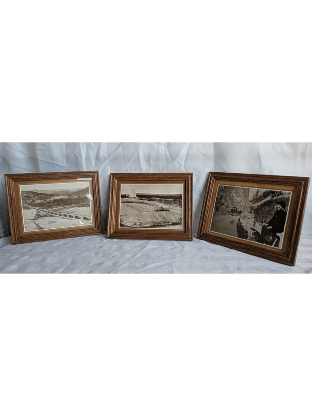 Yellowstone National Park Vintage Framed Historical Photo Print Archive Lot of 3